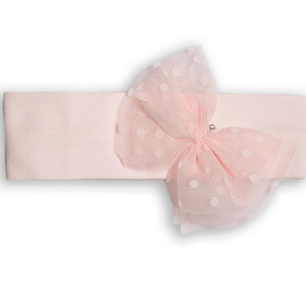 Haarlint roze met strikje Roze