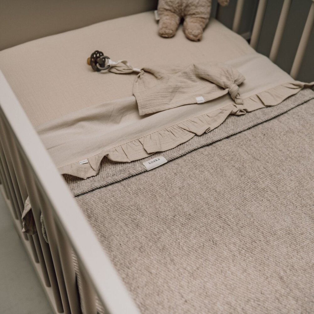 Wiegdeken Toronto 75x100 cm sand