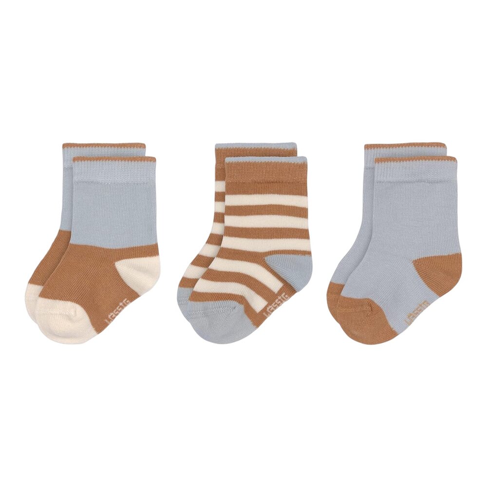 Sokjes - Maat 15/18 - Blauw / Caramel Sokjes - Maat 15/18 - Blauw / Caramel