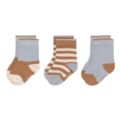 Sokjes - Maat 15/18 -  Blauw / Caramel  