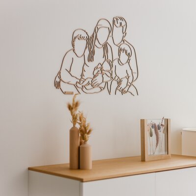 Cadeaudoos Houten lijnportret