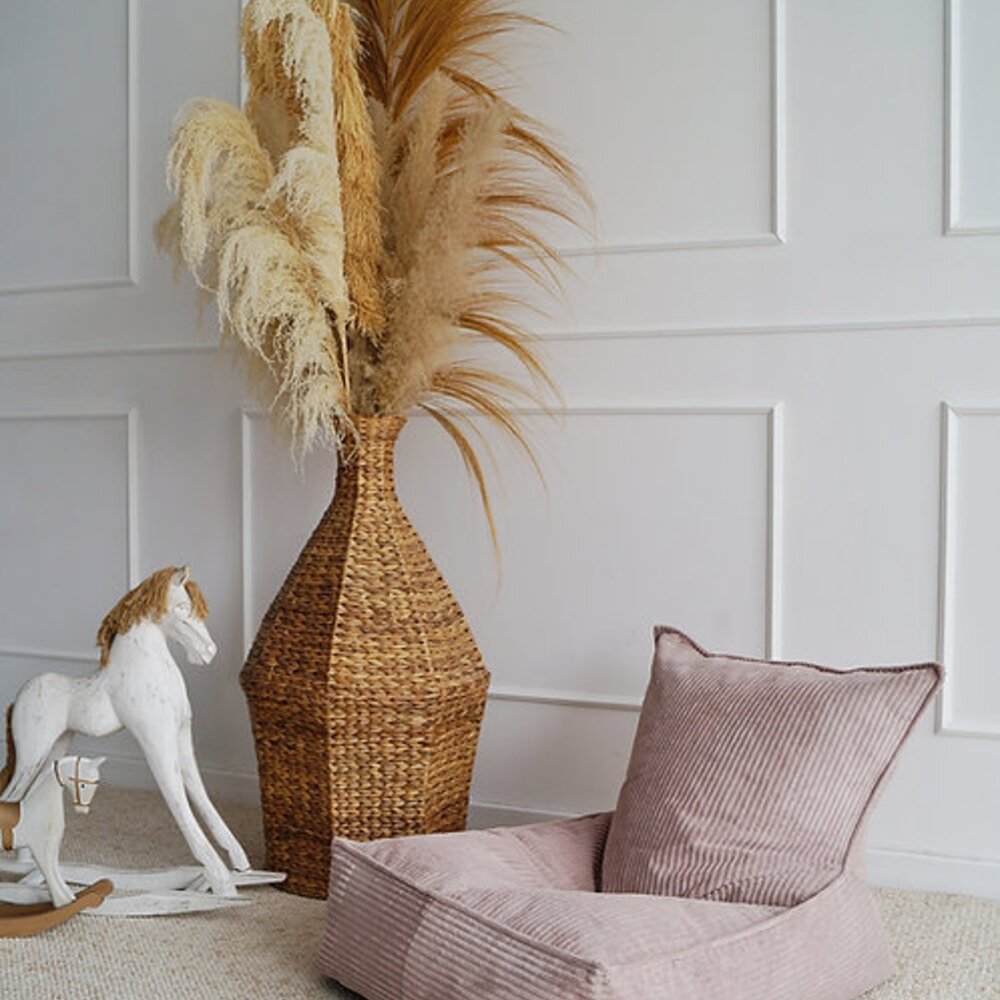 Velvet Rib Beanbag Dirty pink