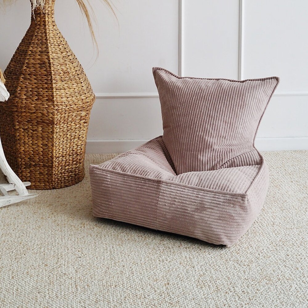 Velvet Rib Beanbag Dirty pink