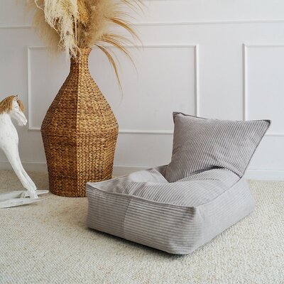Velvet Rib Beanbag Grey