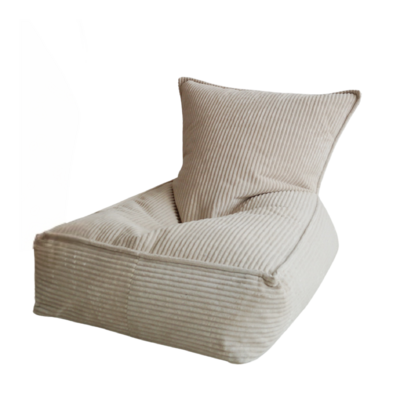 Velvet Rib Beanbag Cream