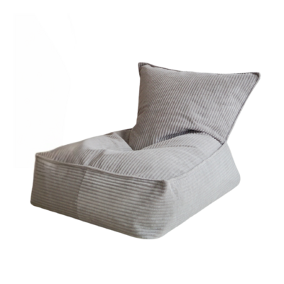 Velvet Rib Beanbag Grey