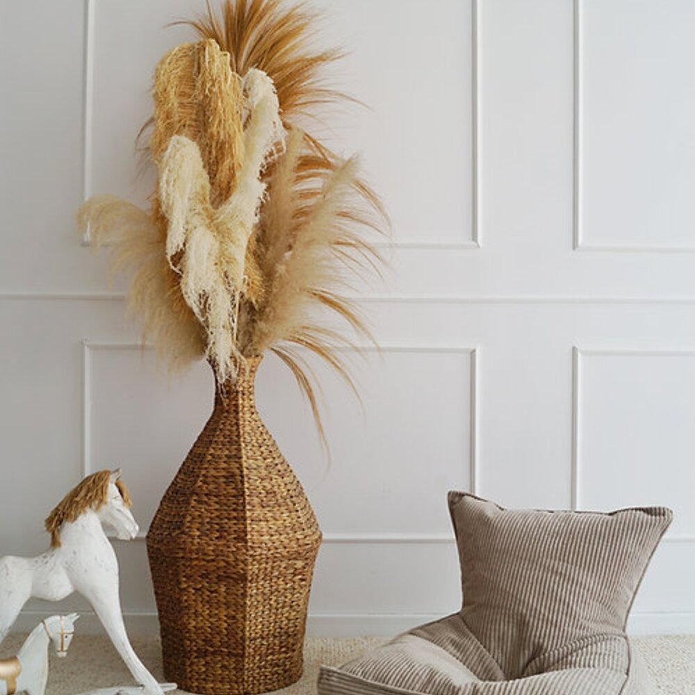 Velvet Rib Beanbag Dark Beige