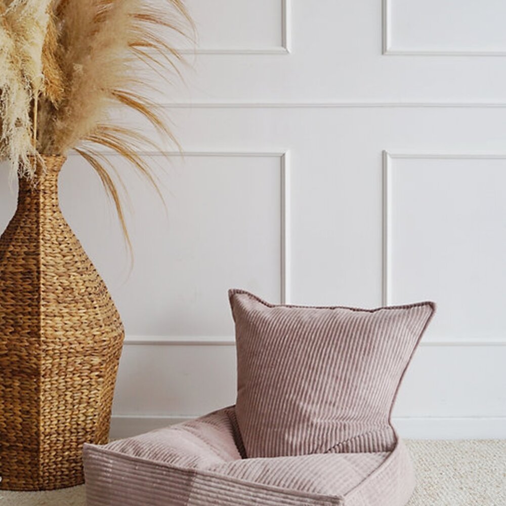 Velvet Rib Beanbag Dirty pink