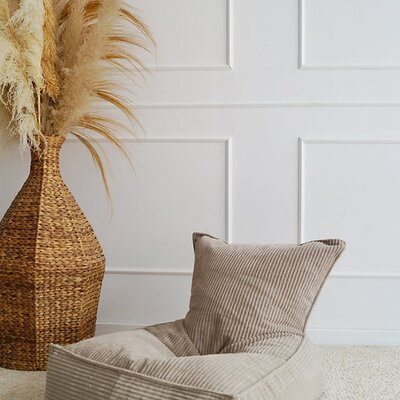 Velvet Rib Beanbag Dark Beige