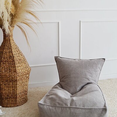 Velvet Rib Beanbag Grey