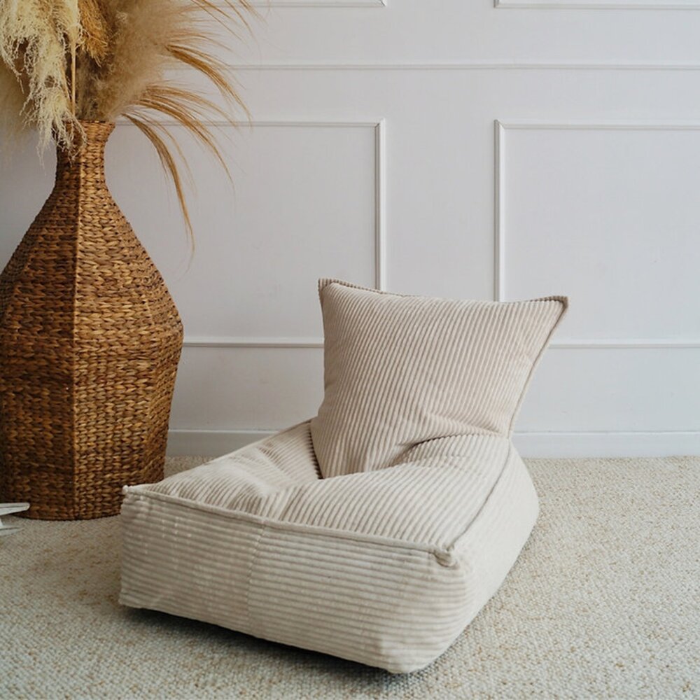 Velvet Rib Beanbag Cream