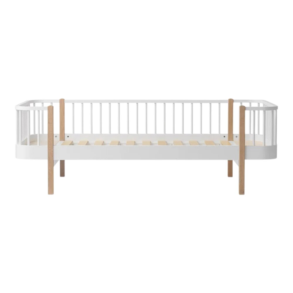Original day bed, 90x200 cm white/oak