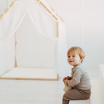 Speelhuis Scandi Curtain White