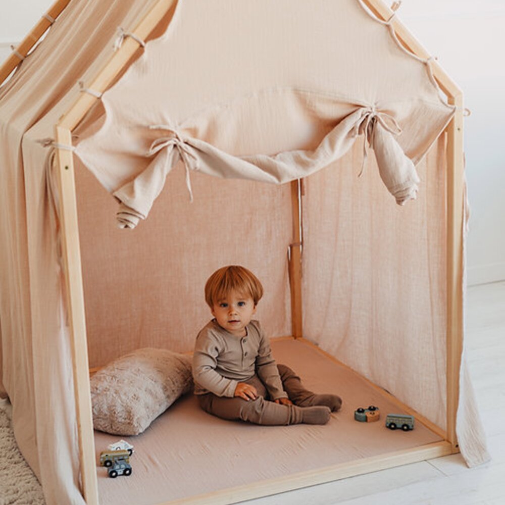 Speelhuis Scandi Roll Up 110x110 cm Beige