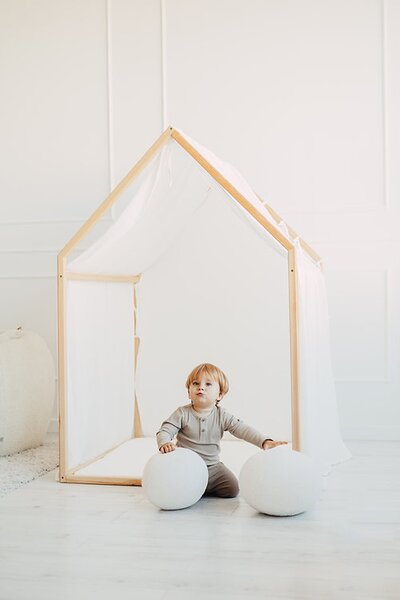 Speelhuis Scandi Roll Up 110x110 cm White Speelhuis Scandi Roll Up 110x110 cm White