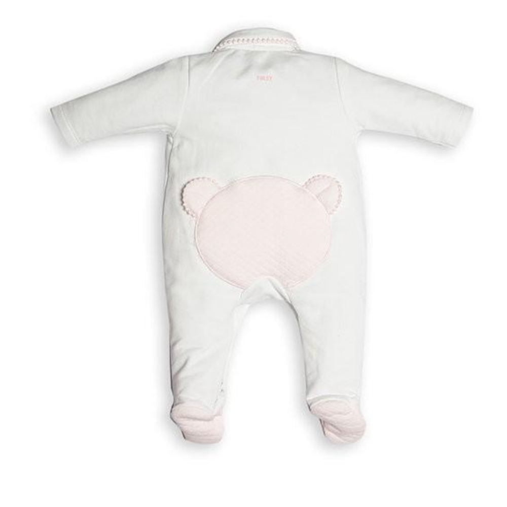 babypakje met teddy achteraan Wit/roze