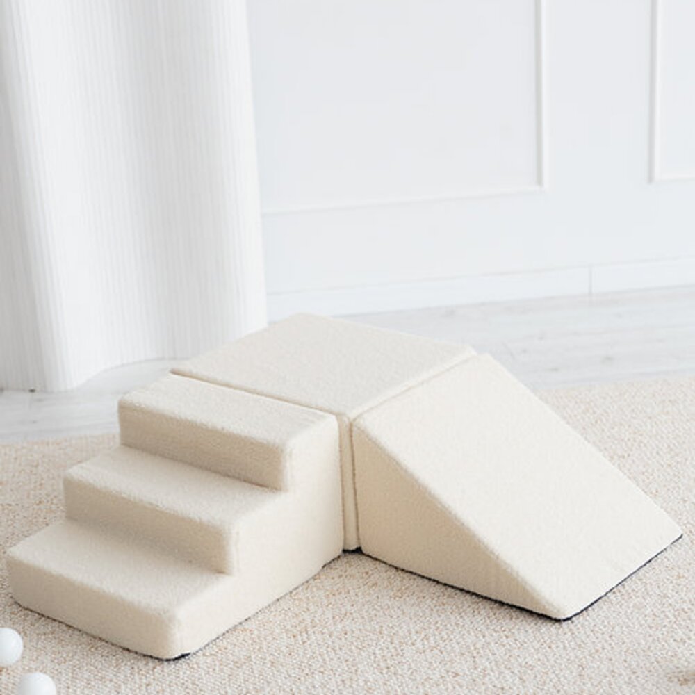 Foam speelset Boucle (3 stuks) Creme