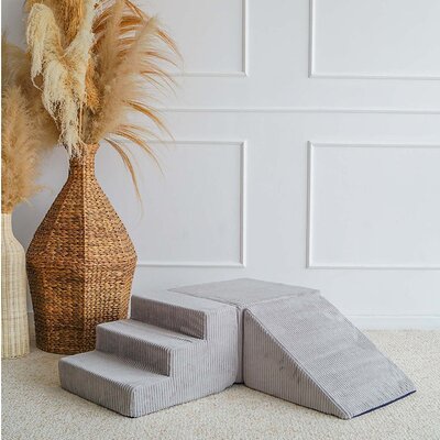 Foam speelset Velvet Rib (3 stuks) Grey