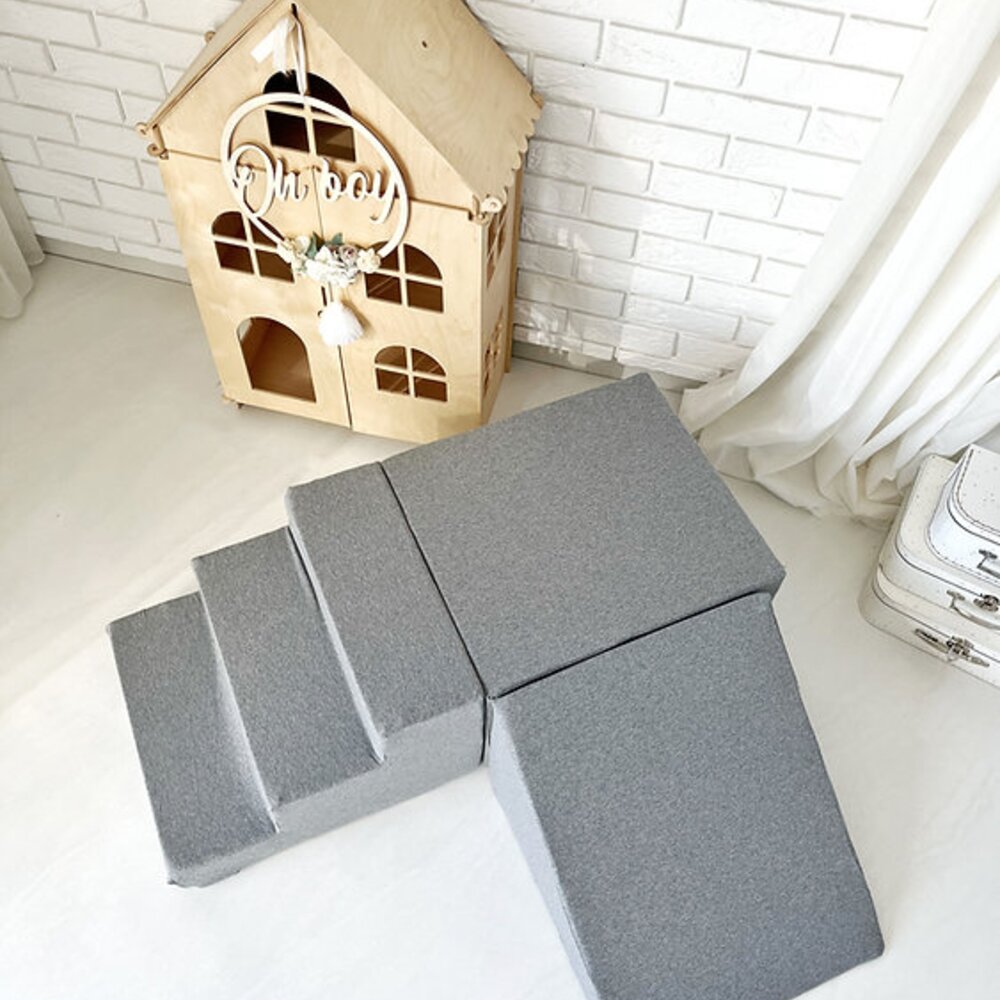 Foam speelset katoen (3st) Grey