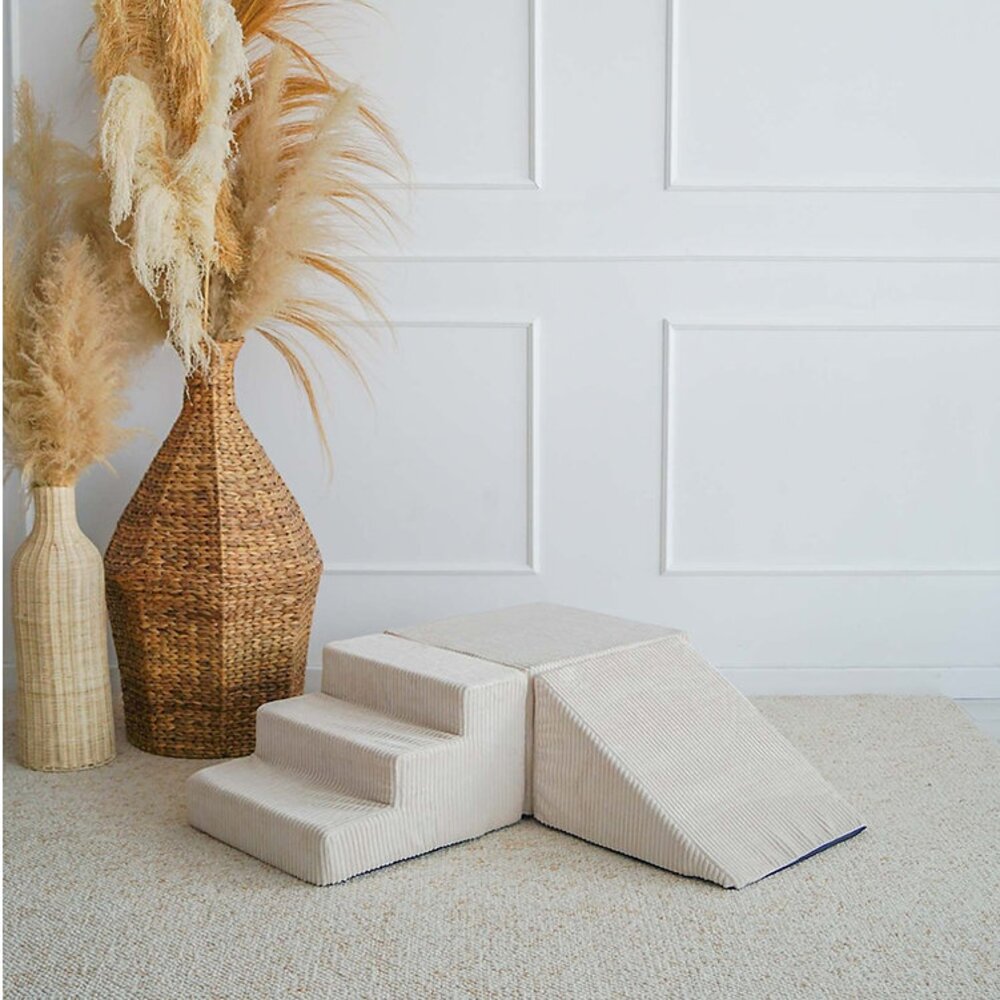 Foam speelset Velvet Rib (3 stuks) Cream