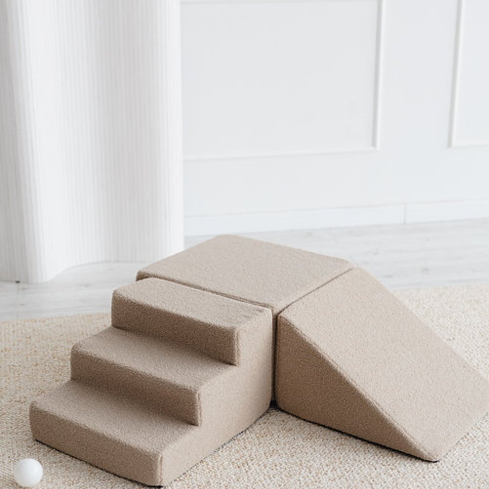 Foam speelset Boucle (3 stuks) Beige
