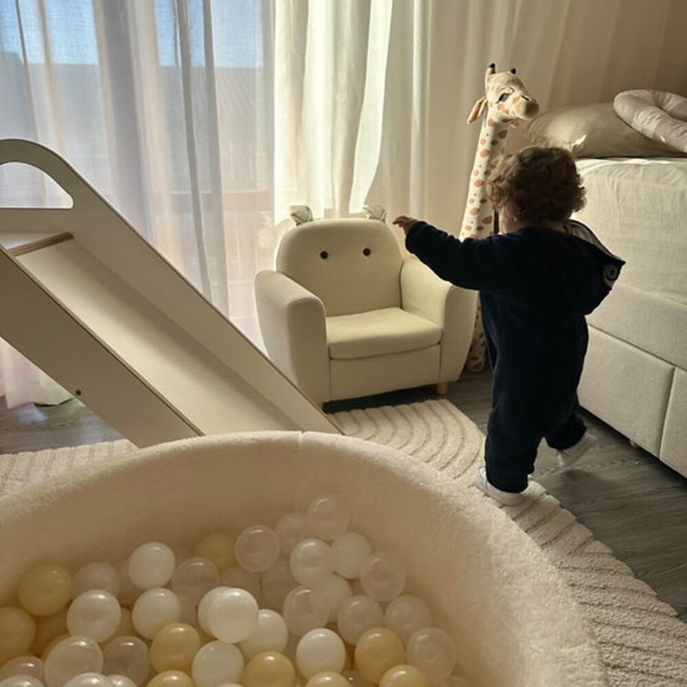 Ballenbad teddy Small - 90x30 + 200 ballen White