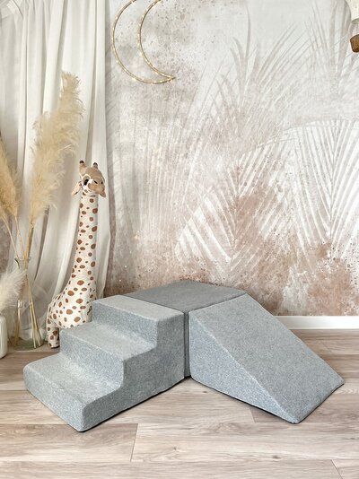 Foam speelset soft velvet (3st) Grey