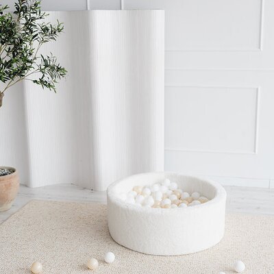 Ballenbad teddy Small - 90x30 + 200 ballen White