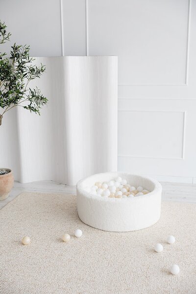 Ballenbad teddy Small - 90x30 + 200 ballen White