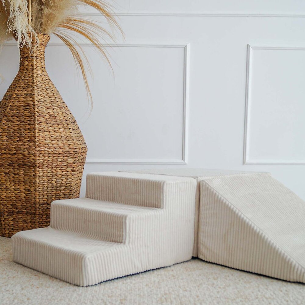 Foam speelset Velvet Rib (3 stuks) Cream