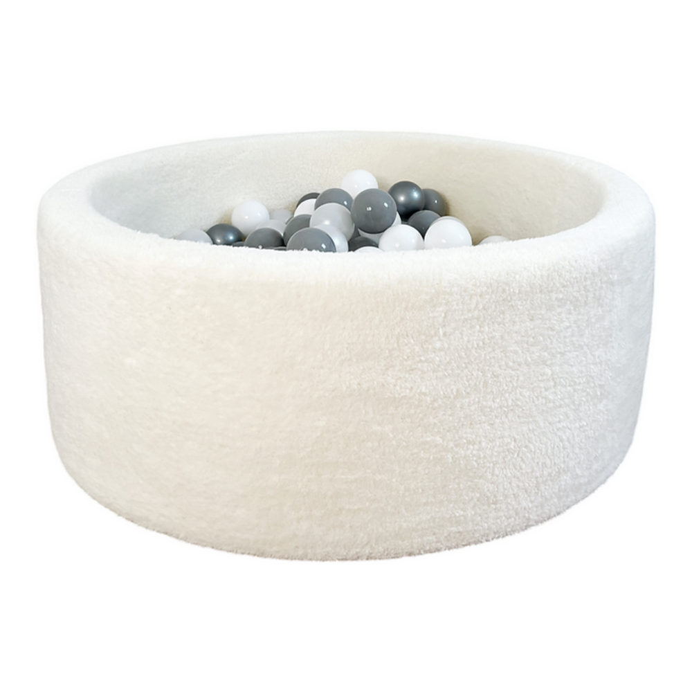 Ballenbad teddy Small - 90x30 + 200 ballen White