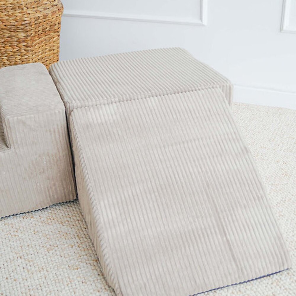 Foam speelset Velvet Rib (3 stuks) Cream