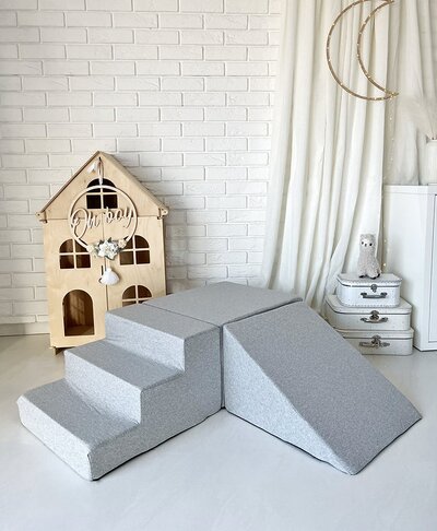 Foam speelset katoen (3st) Light Grey