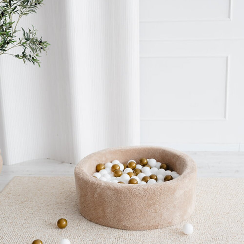 Ballenbad teddy Small - 90x30 + 200 ballen Beige