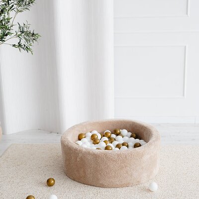 Ballenbad teddy Small - 90x30 + 200 ballen Beige