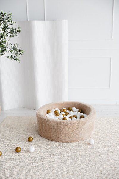 Ballenbad teddy Small - 90x30 + 200 ballen Beige