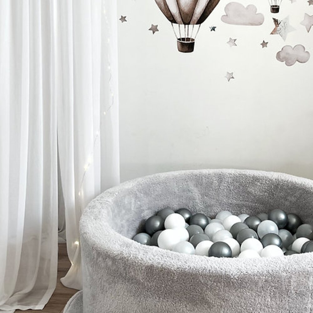 Ballenbad teddy Small - 90x30 + 200 ballen Grey