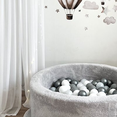 Ballenbad teddy Small - 90x30 + 200 ballen Grey