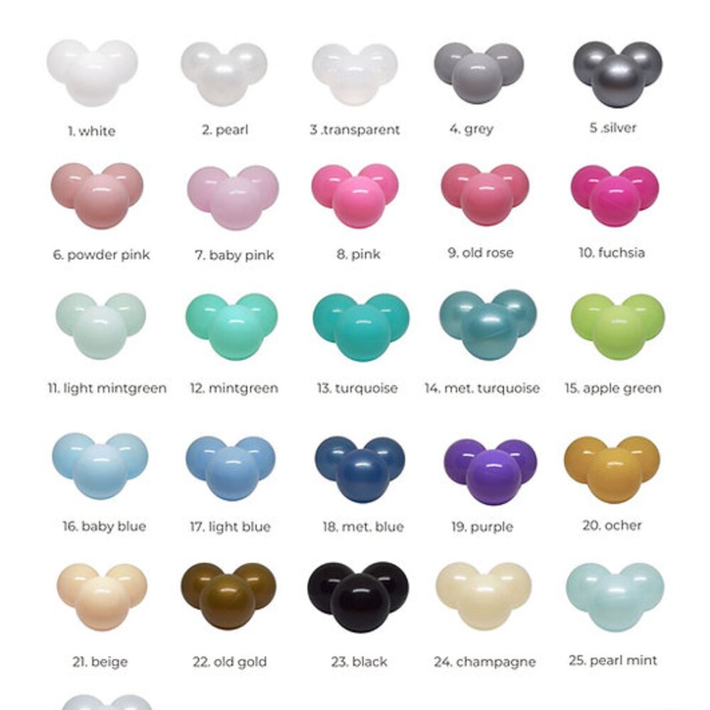 Ballenbad 90x40 Soft Velvet (incl. 300 ballen) Grey