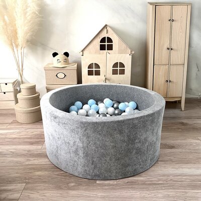Ballenbad 90x40 Soft Velvet (incl. 300 ballen) Grey