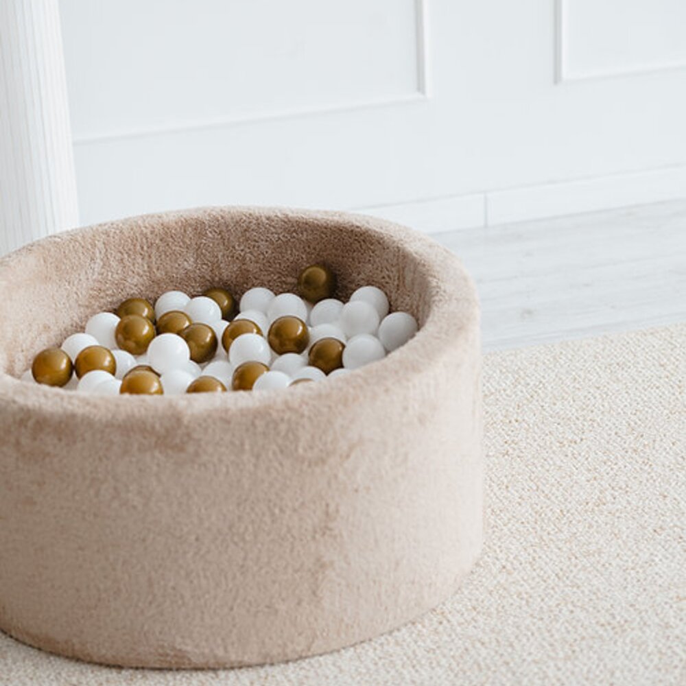 Ballenbad teddy Big - 90x40 + 300 ballen Beige