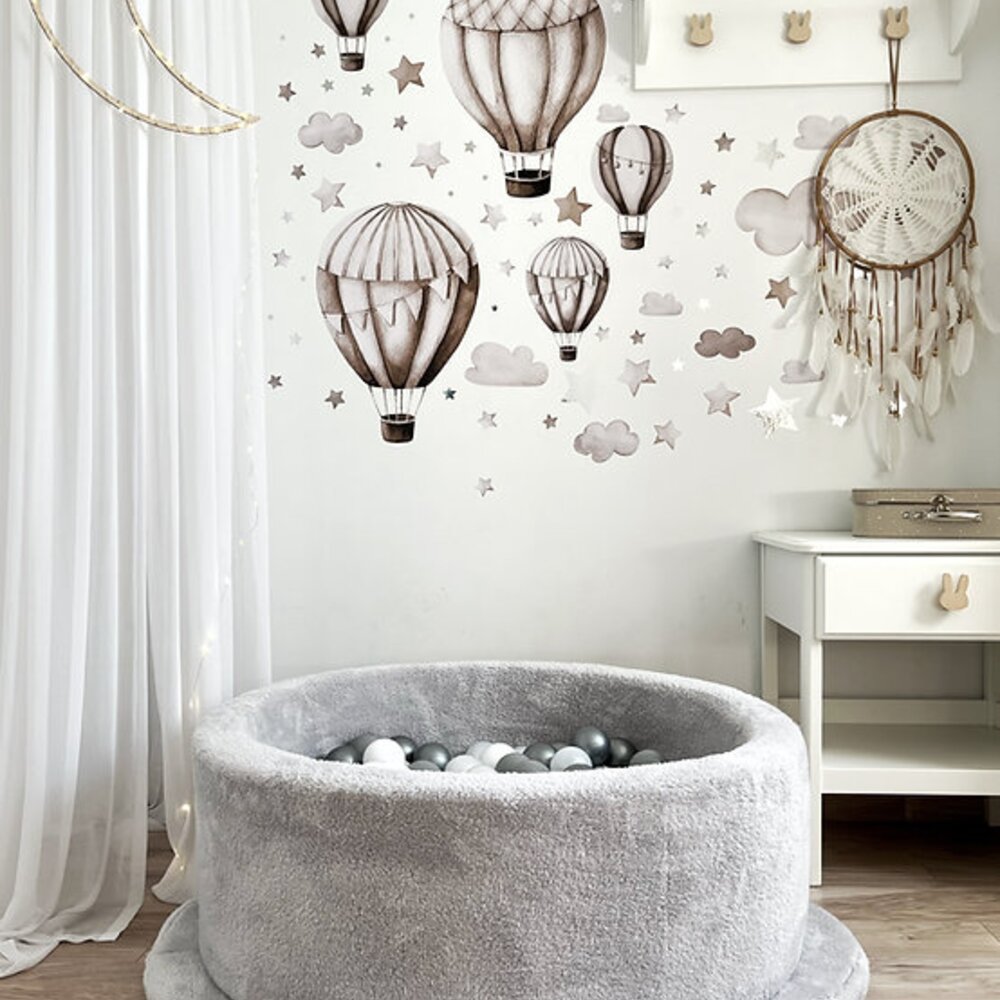 Ballenbad teddy Small - 90x30 + 200 ballen Grey