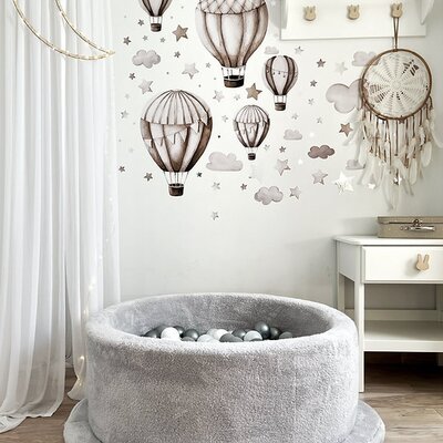 Ballenbad teddy Small - 90x30 + 200 ballen Grey