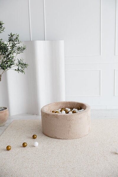 Ballenbad teddy Big - 90x40 + 300 ballen Beige