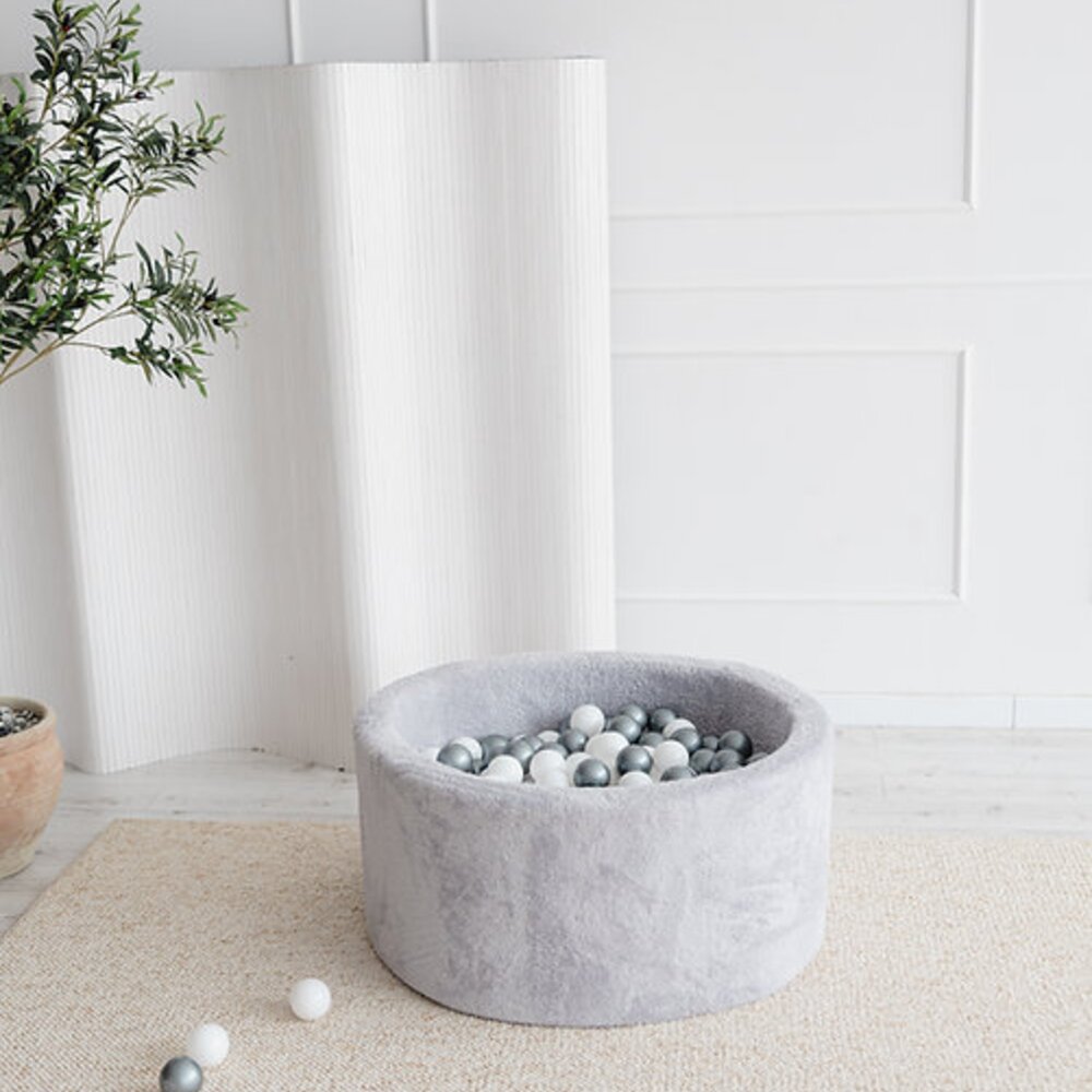Ballenbad teddy Big - 90x40 + 300 ballen Grey