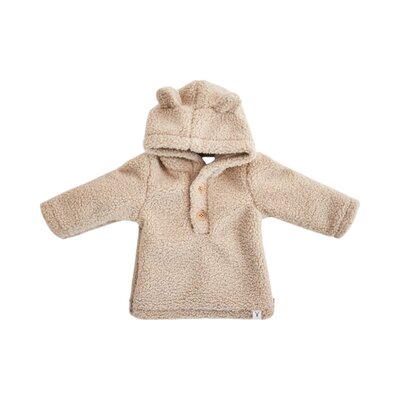Babyjasje met zijritsen - Easy Zip - Novy teddy Prematuur Beige