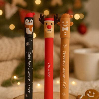 Gelpen Animal Erase-it - Kerst special (3 stuks)