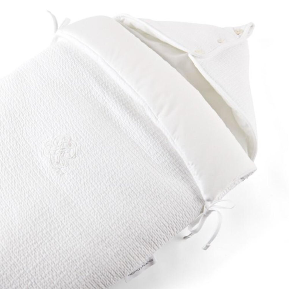 Voetenzak - gewafeld - Cotton Cotton white