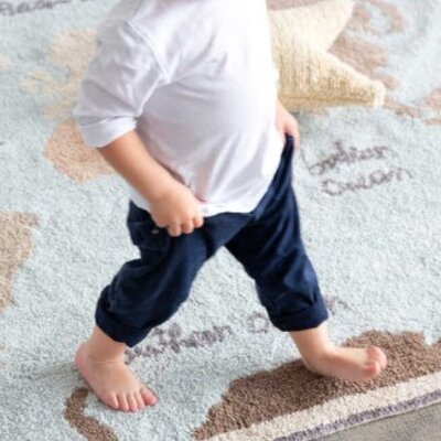 Wasbaar tapijt Vintage Map - 140 x 200 cm