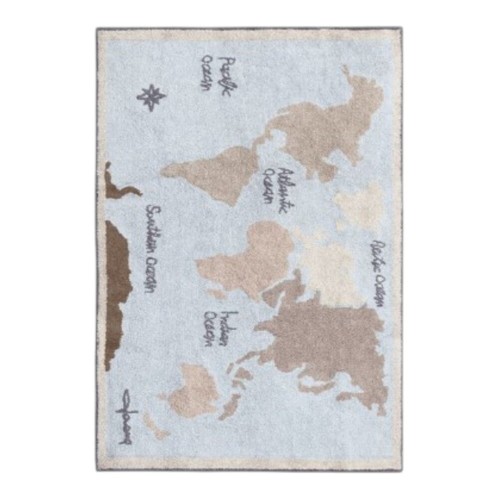 Wasbaar tapijt Vintage Map - 140 x 200 cm